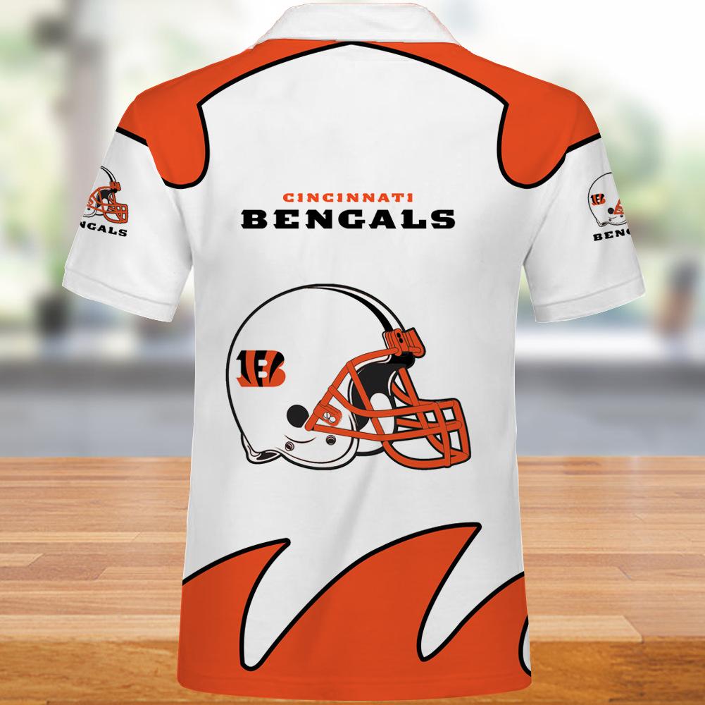 25% SALE OFF Men's Cincinnati Bengals Polo Shirt 3D