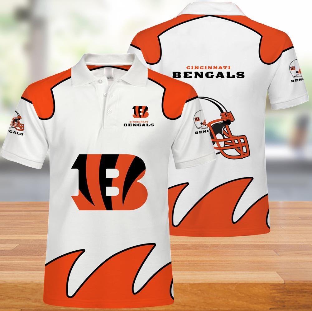 25% SALE OFF Cincinnati Bengals Polo Shirts White