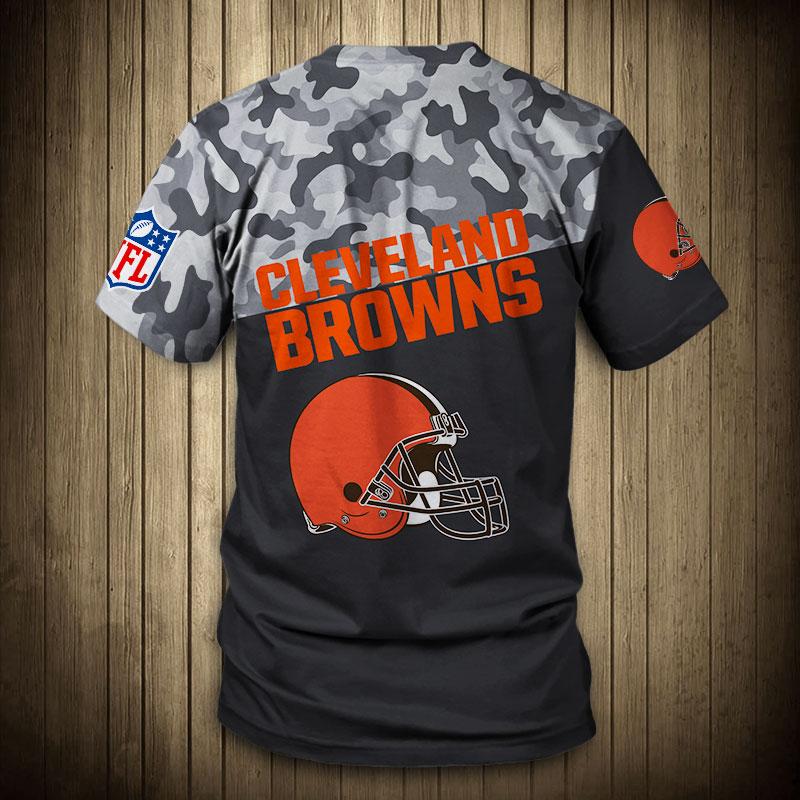 Cleveland Browns Military Shirt 3D For Men And Women - Freedomdesign