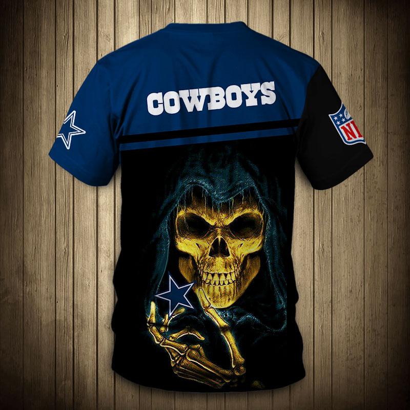 dallas cowboys skull t shirt