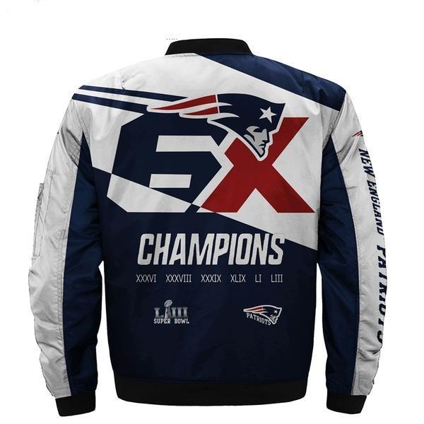 New england patriots Bomber Jacket, Nfl patriots 6x champions Jackets –  Eagles, Patriots