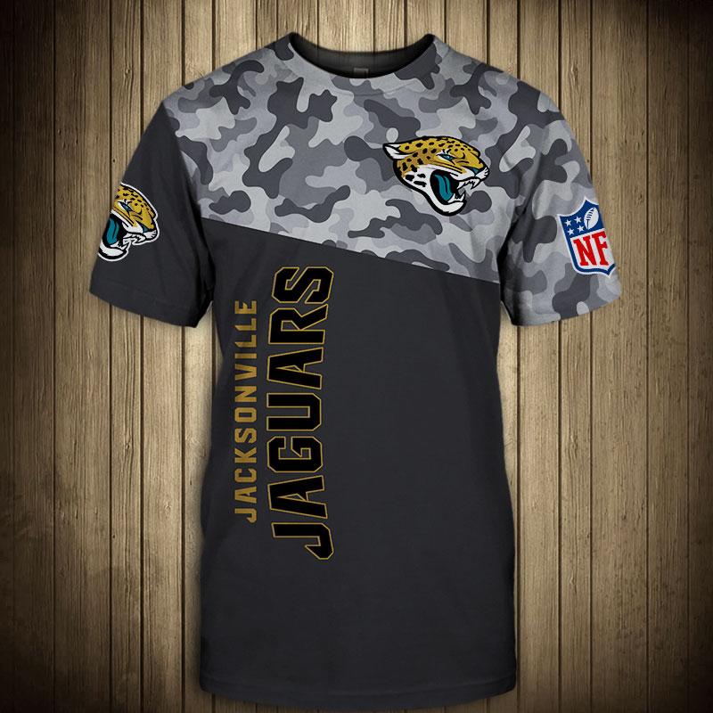 20% SALE OFF Jacksonville Jaguars Military T Shirt 3D Short Sleeve