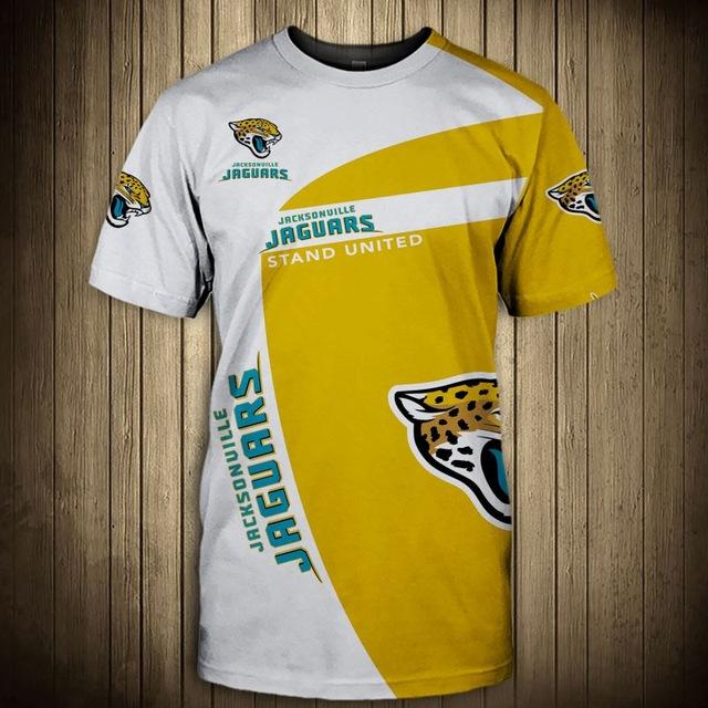 NFL T shirt Cheap 3D Custom Jacksonville Jaguars T shirts For Sale – 4 Fan  Shop