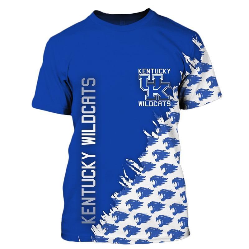 NCAA Kentucky Wildcats Flower Hawaiian Shirt 3D Shirt, Kentucky Wildcats  Football Gifts For Men - T-shirts Low Price