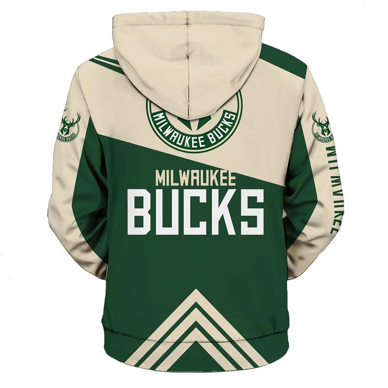 Milwaukee Bucks Hoodie 3D cheap basketball Sweatshirt for fans NBA