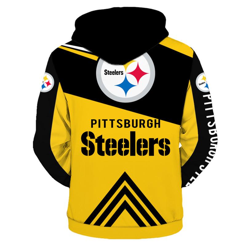 NFL Hoodies 3D Custom Pittsburgh Steelers Hoodies Mens Sweatshirt Pull – 4  Fan Shop