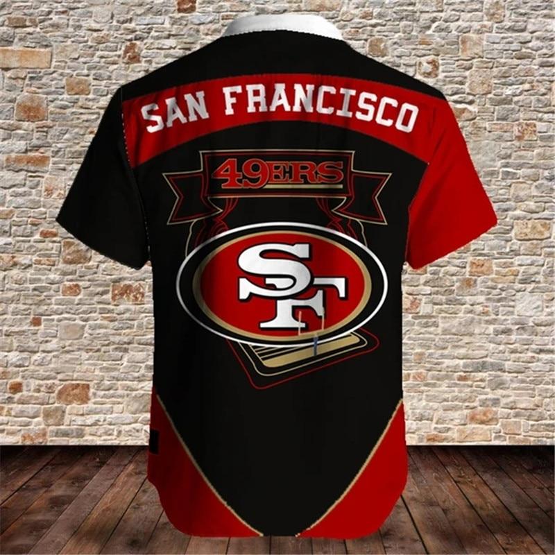 20% OFF Men's San Francisco 49ers Shirts Fireball Button Short