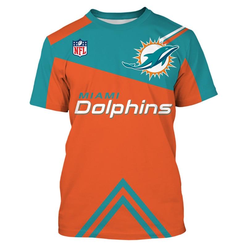 Fanatics Miami Dolphins Franchise Poly Mesh Supporters Short Sleeve T-Shirt  Green