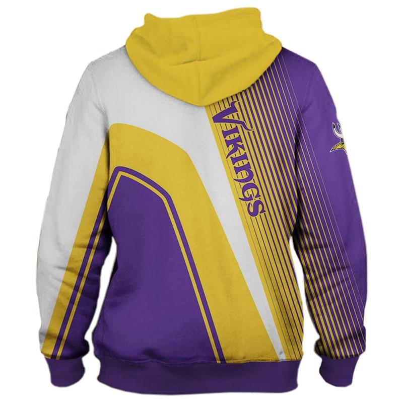 20% OFF Minnesota Vikings Hoodies Cheap 3D Sweathsirt Long Sleeve