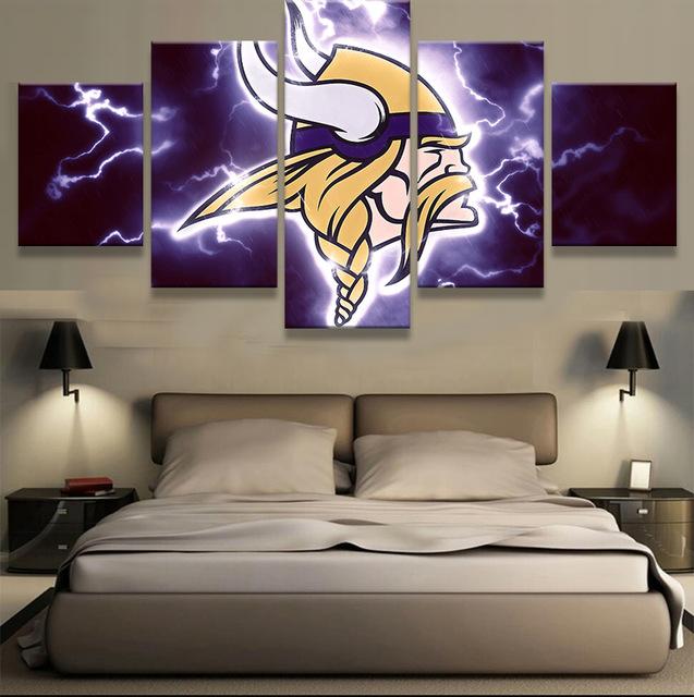 Minnesota Vikings Wall Art Cheap For Living Room Wall Decor – 4 Fan Shop