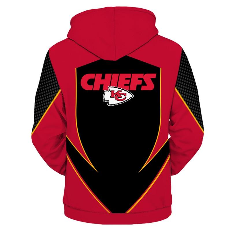 New Design NFL Football Kansas City Chiefs 3D Hoodie Sweatshirt