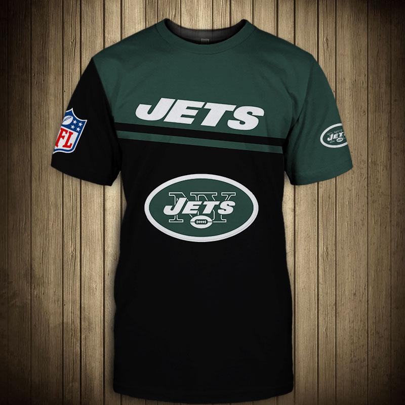 Vintage New York Jets 3/4 Sleeve T Shirt Tee Garan Inc Made USA