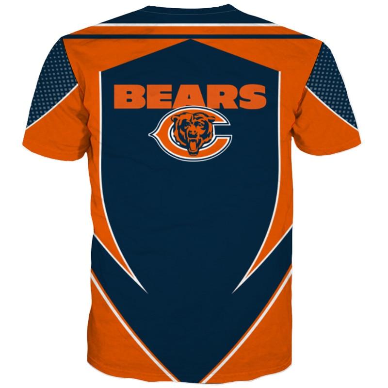 NFL Football Chicago Bears Men's T-shirt 3D Short Sleeve O Neck – 4 Fan Shop