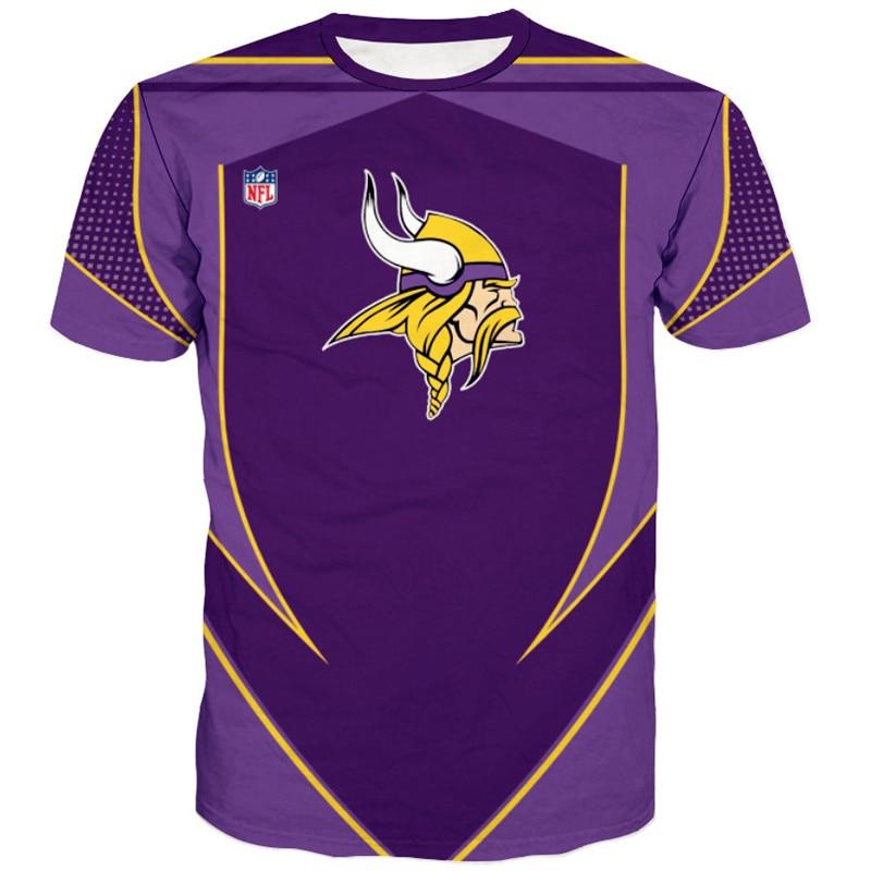 Minnesota Vikings Shirt - Vikings Football Team Short Sleeve Sweatshirt