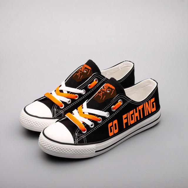 Cleveland Browns NFL Mens Low Top Big Logo Canvas Shoes