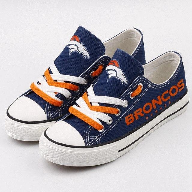 Denver Broncos Custom Print Sport Sneakers NFL Football