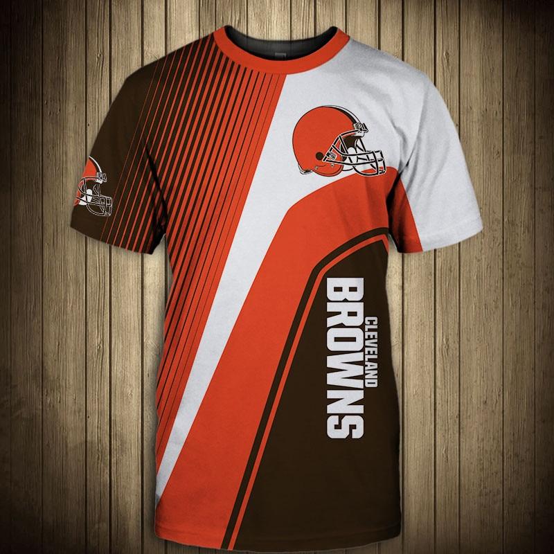 NFL T shirt 3D Custom Cleveland Browns T shirts Cheap For Fans – 4