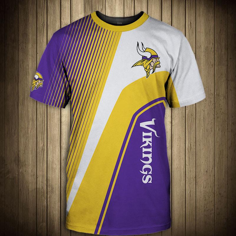 20% OFF NFL T shirt 3D Custom Minnesota Vikings T shirts Cheap For