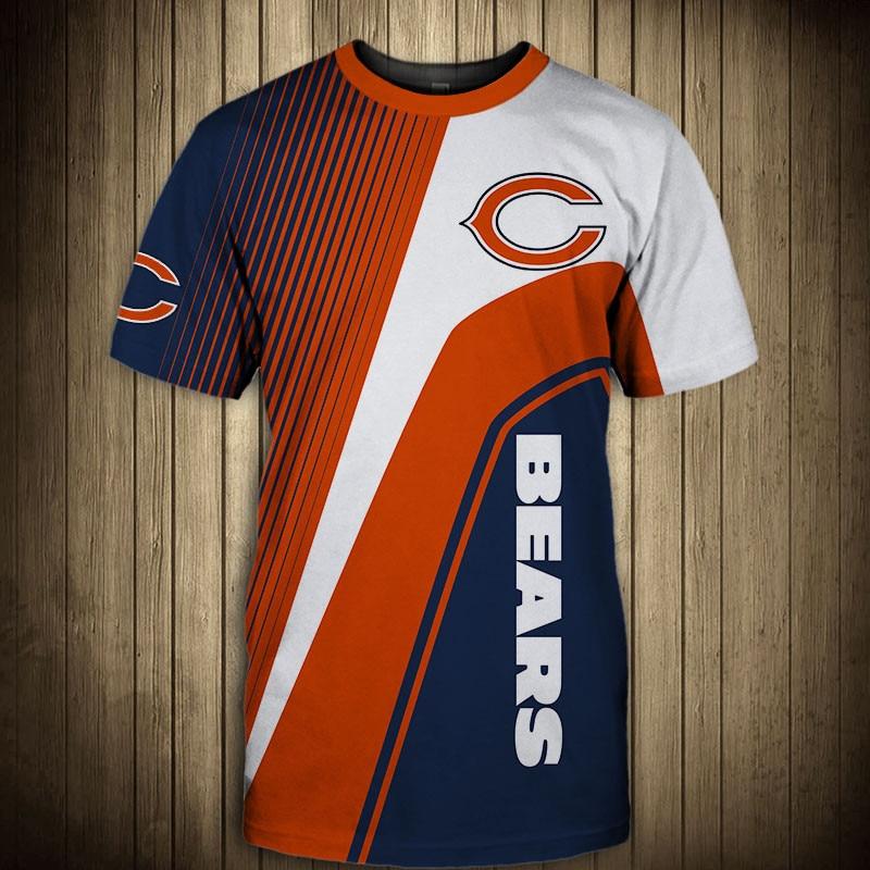 NFL T shirt For Sale 3D Custom Chicago Bears T shirts Cheap For