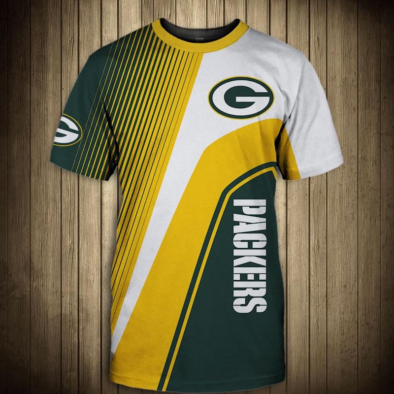 NFL T shirt For Sale 3D Custom Green Bay Packers T shirts Cheap