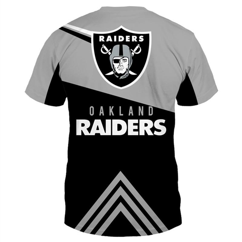 Majestic Oakland Raiders T-Shirt With 3/4 Sleeves in Black for Men