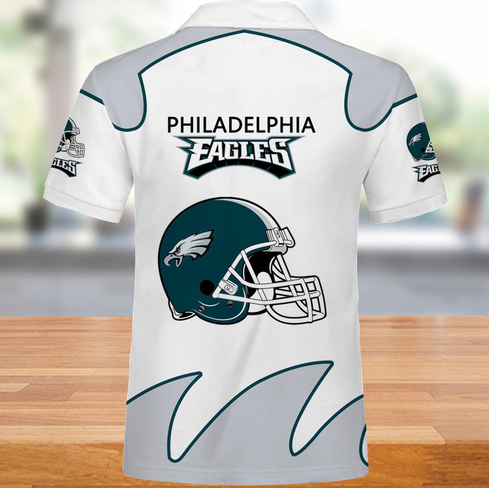 25% SALE OFF Philadelphia Eagles Mens Polo Shirts White