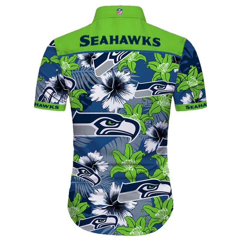 Seattle Mariners Tropical Floral Custom Name Aloha Hawaiian Shirt