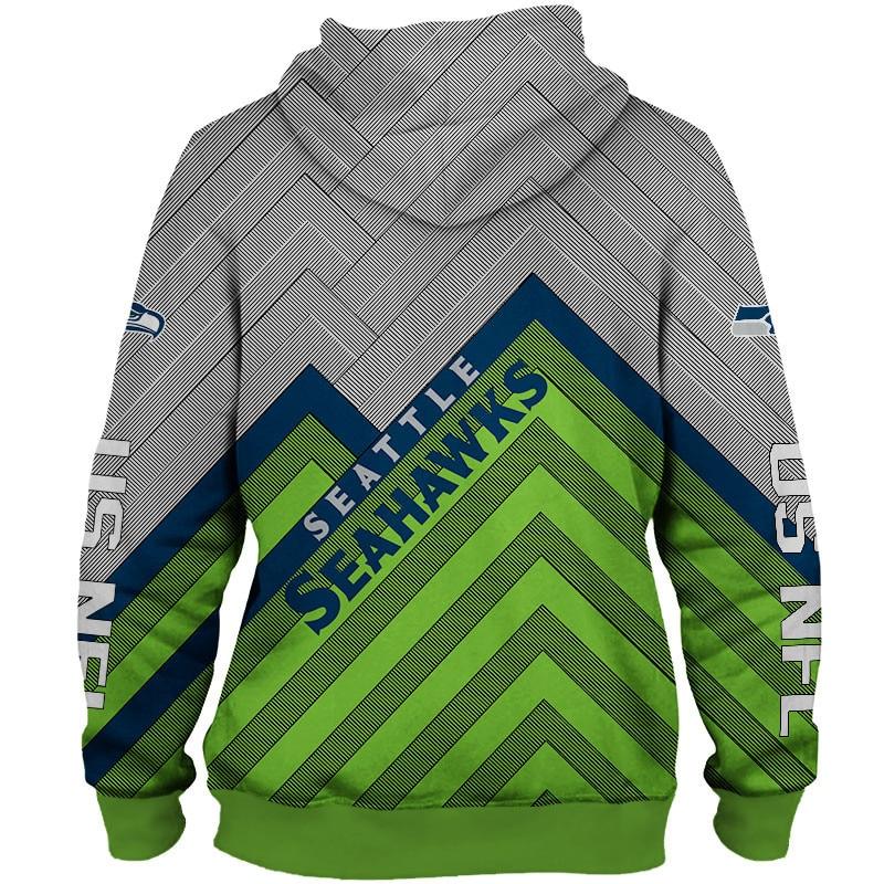 NFL Seattle Seahawks Green Unisex Hoodie, Zip Hoodie 3D All Over Print For  Fans