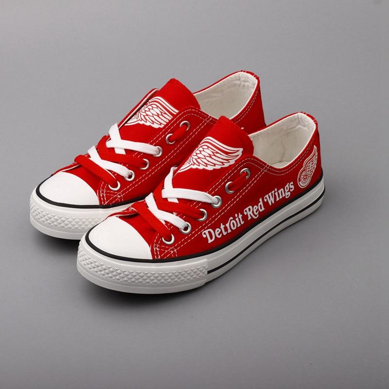 Edition Chunky Sneakers With Line Detroit Red Wings Shoes – Best Funny Store