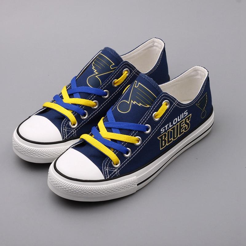 Cheap Price St Louis Blues Shoes Letter Glow In The Dark Shoes