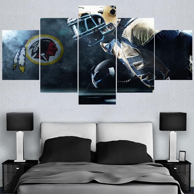 Washington Redskins Canvas Wall Art For Living Room Bedroom Wall Decor – 4  Fan Shop