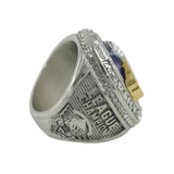 Side view of the Fantasy Football 2025 Championship Ring Replica showing detailed engravings, league champion, and premium craftsmanship for fantasy football fans.