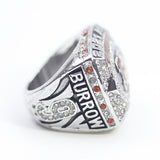 Left side of the 2021 Cincinnati Bengals AFC Championship Ring Replica showing the BURROW name, AFC logo, and 2021 season details in engraved design.
