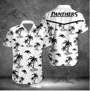 20% OFF Best WHITE Penrith Panthers Hawaiian Shirt Coconut Tree For Men