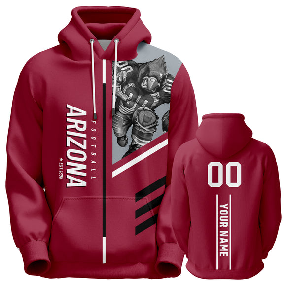 Arizona Cardinals Pullover Hoodie Personalized Name & Number - 4 FAN SHOP