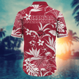 20% OFF Arkansas Razorbacks Hawaiian Shirt Tropical Flower