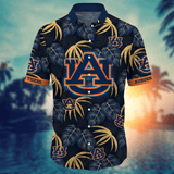 Auburn Tigers Hawaiian Shirt Leafs Printed For Men