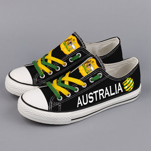 Black Australia National Football Team Shoes For Men Women