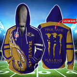 [SALE] 20% OFF Best Baltimore Ravens Hoodie Mens Ball Flame - zipper hoodies 