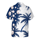 15% OFF The Coolest Baseball Hawaiian Shirt Palm Tree Print For Men
