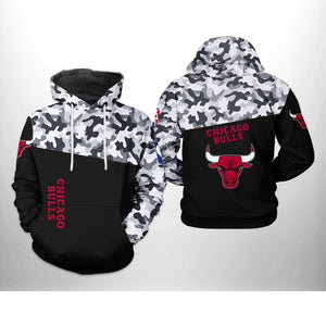 [SALE] 18% OFF Black Chicago Bulls Camo Hoodie For Men Women