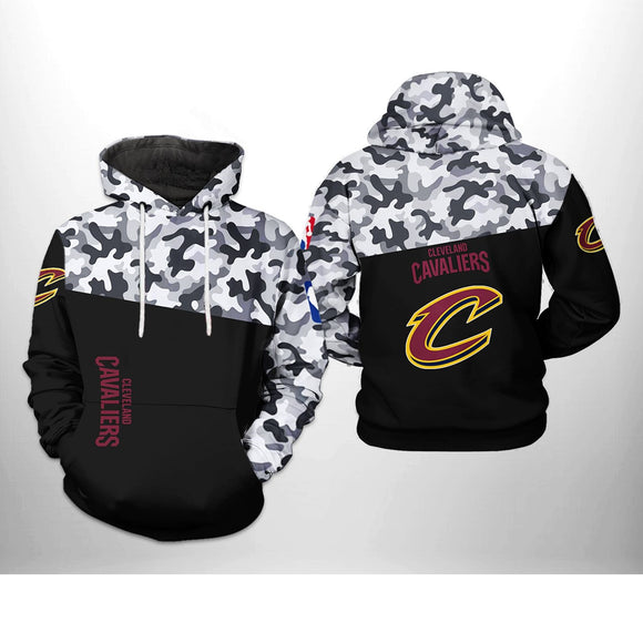 [SALE] 18% OFF Black Cleveland Cavaliers Camo Hoodie For Men Women