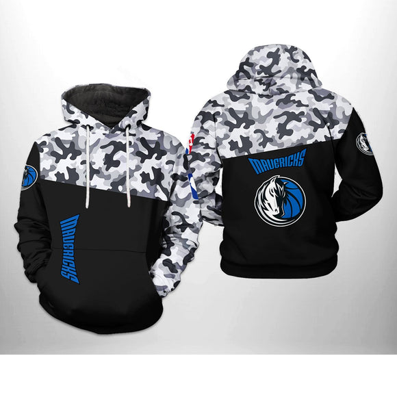 [SALE] 18% OFF Black Dallas Mavericks Camo Hoodie For Men Women