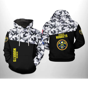 [SALE] 18% OFF Black Denver Nuggets Camo Hoodie For Men Women