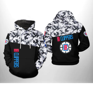 [SALE] 18% OFF Black LA Clippers Camo Hoodie For Men Women