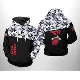 [SALE] 18% OFF Black Miami Heat Camo Hoodie For Men Women