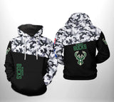 [SALE] 18% OFF Black Milwaukee Bucks Camo Hoodie For Men Women