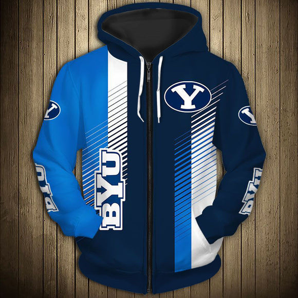 20% OFF Brigham Young Cougars Hoodie Stripe For Sale