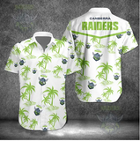 20% OFF Best WHITE Canberra Raiders Hawaiian Shirt Coconut Tree For Men