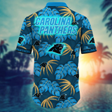 20% OFF Carolina Panthers Hawaiian Shirt Leafs Printed For Men